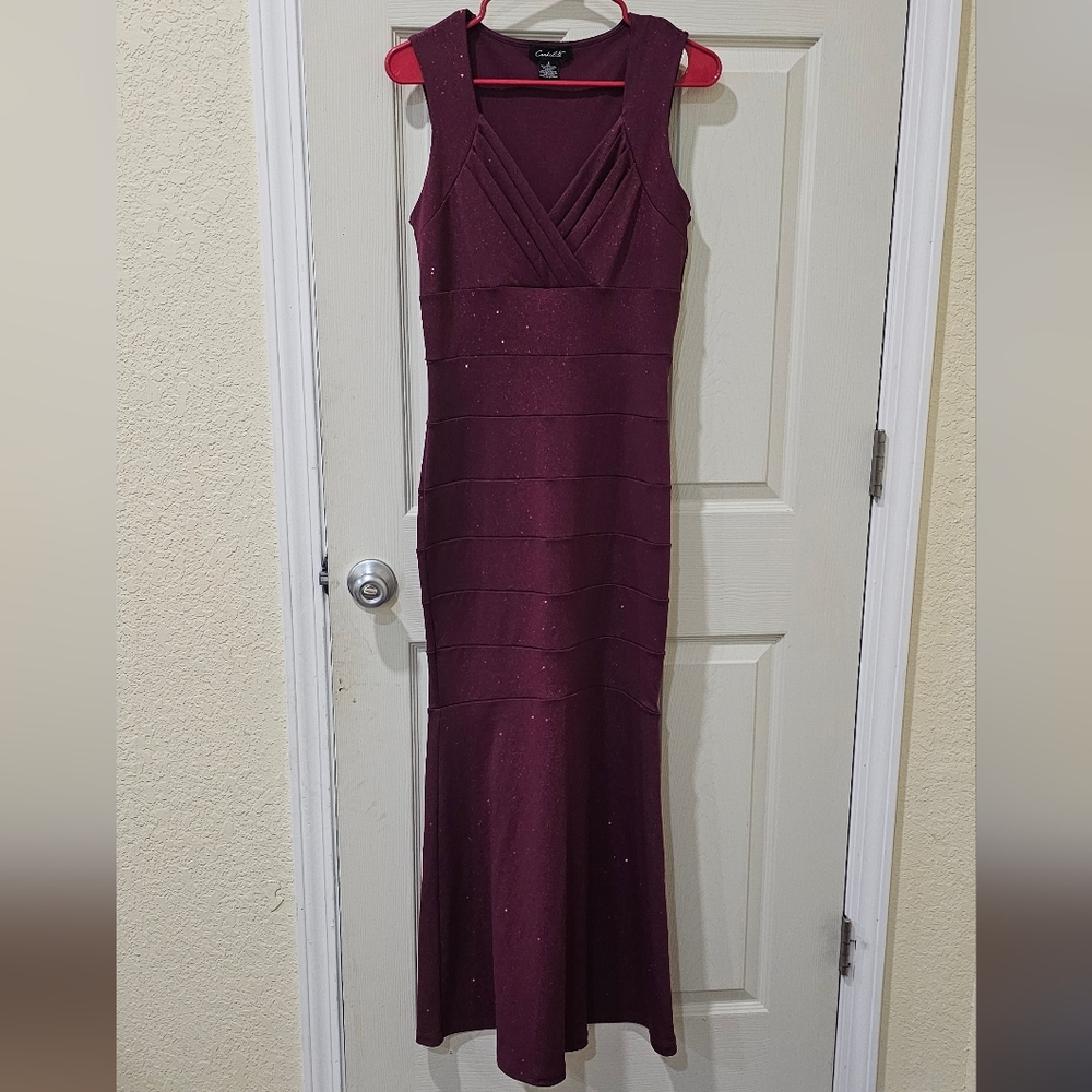 Cachet Deep Red Sleeveless Maxi Dress